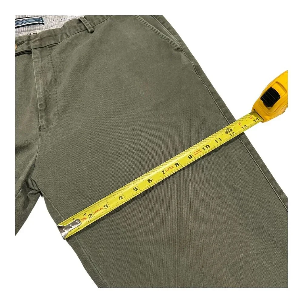 Peter Millar Pants Mens‎ 40 Casual Work RN 100308 Green 100% Genuine Pima Cotton